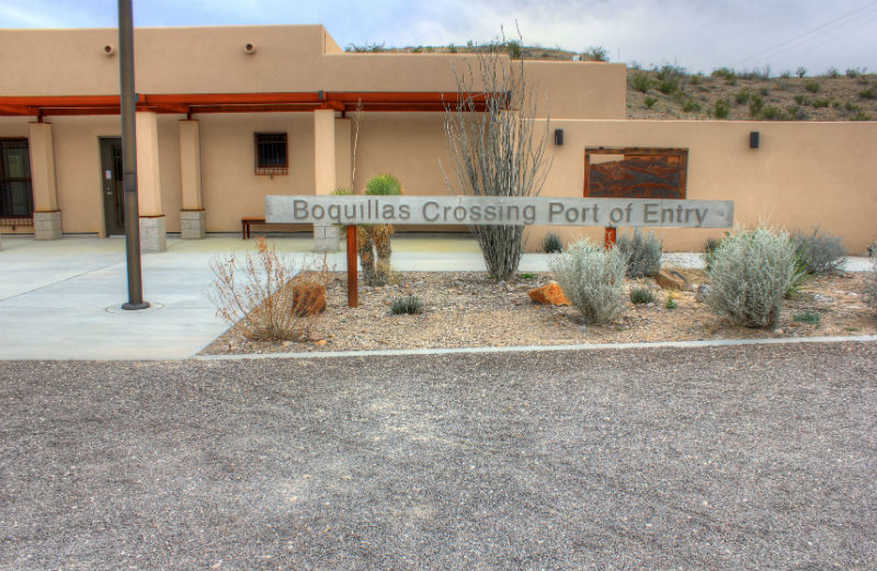 Mexican border customs station at Big Bend National Park, Texas