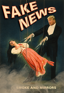 Trump fake news poster