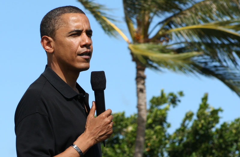 Barack Obama at Keehi Lagoon Beach Park