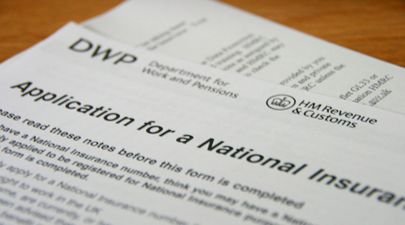 National insurance form 