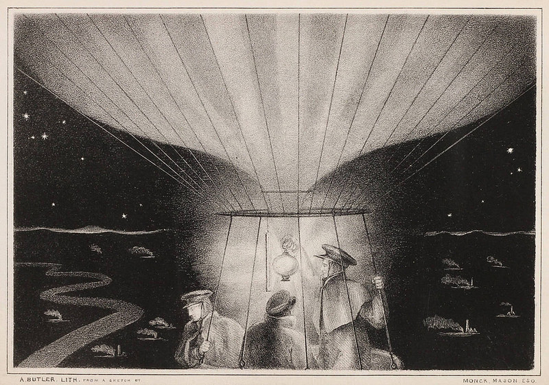 Environs of Liege, Seen From the Balloon at Night