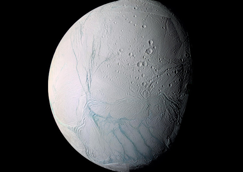Enceladus seen from the Cassini spacecraft