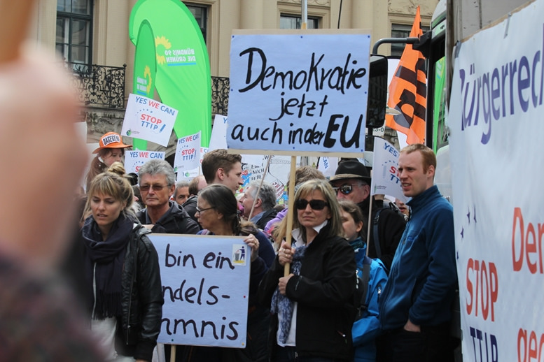 Protests against TTIP in Munich, 2015