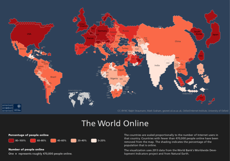 The World Online map as described in the text