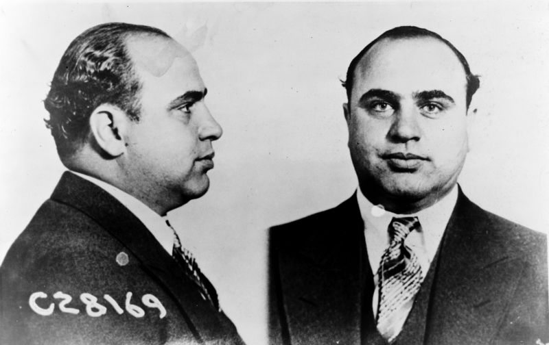 Al Capone's police mugshot