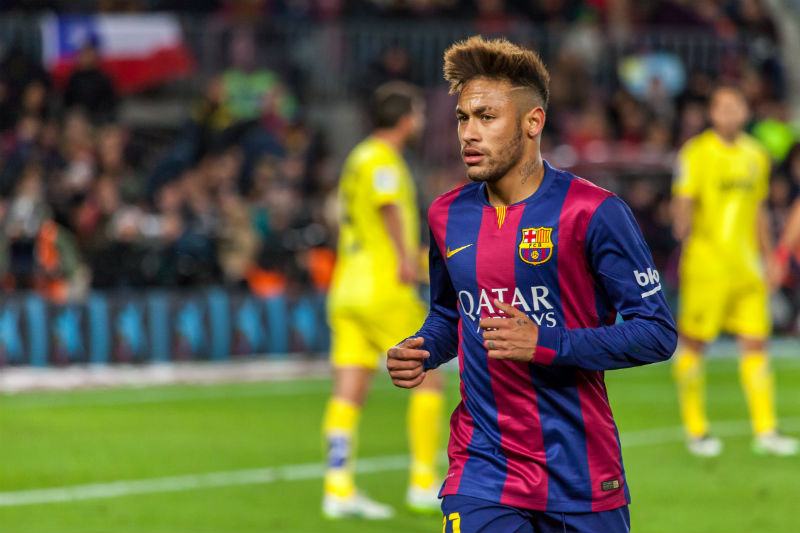 Neymar, who earns a living by playing football