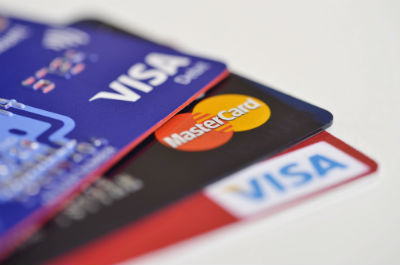 A selection of credit and debit cards
