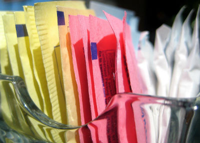 A selection of artificial sweeteners.