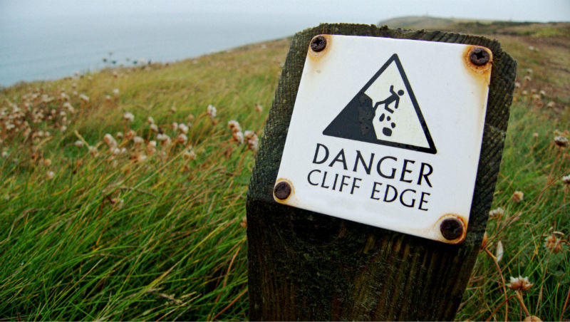 Danger: Cliff edge