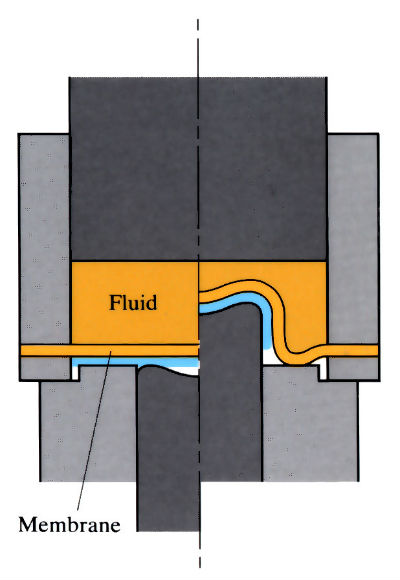 Diagram to demonstrate 'Fluid and rubber die forming (Guerin and Hydroform)' see article 