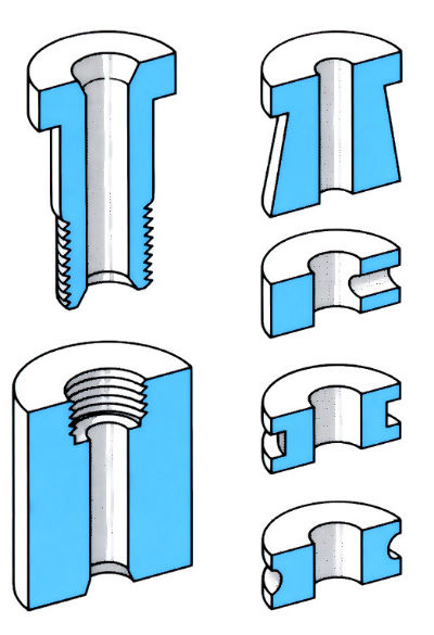 Diagram to demonstrate 'Cold pressing and sintering of powders' - see article