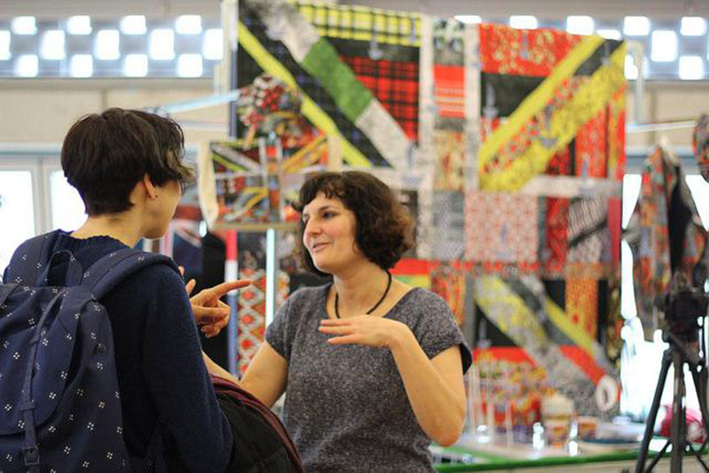 Image of artist Gil Mualem-Doron at the Tate Exchange installation.