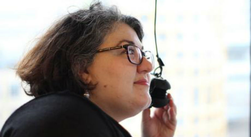 Participants listening to sound installation: Photo Credits: Giota Alevizou. All rights reserved.
