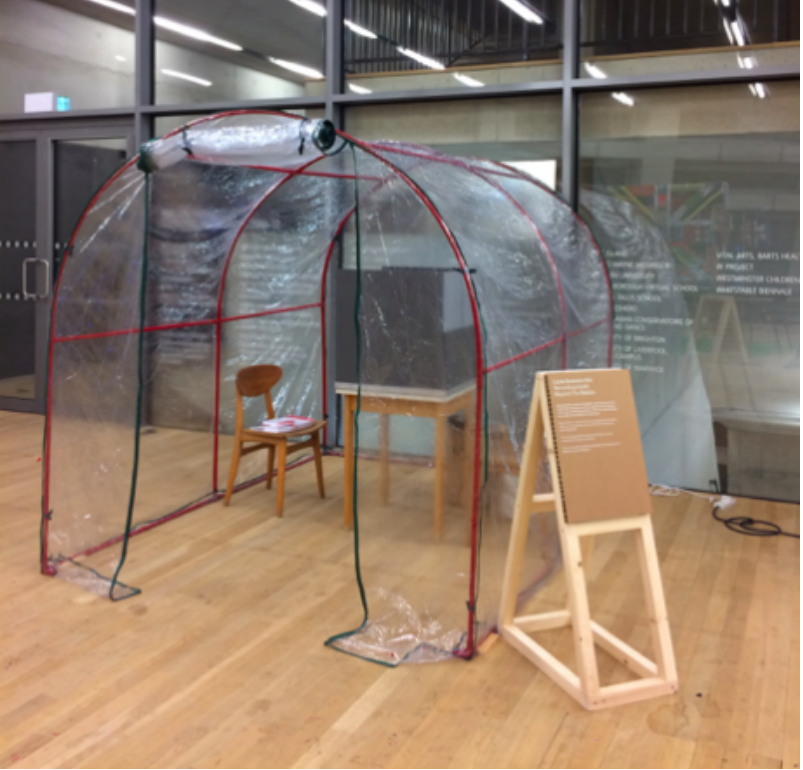 The Audio Booth; Photo Credit: Lucia Scazzocchio. All rights reserved.