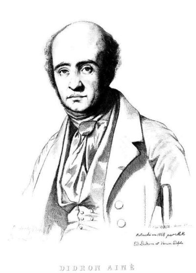 An engraving of French archaeologist, Adolphe Napoléon Didron (1806-1867) 