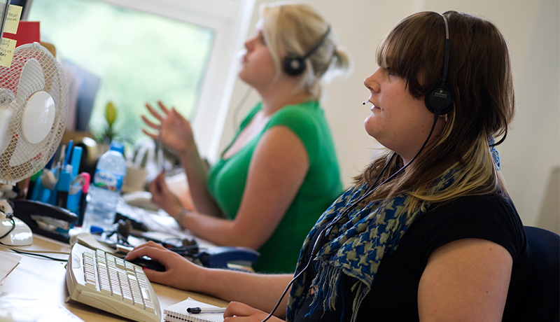 Women in call centre