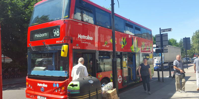 An electric bus in London in 2016 – only a century late.