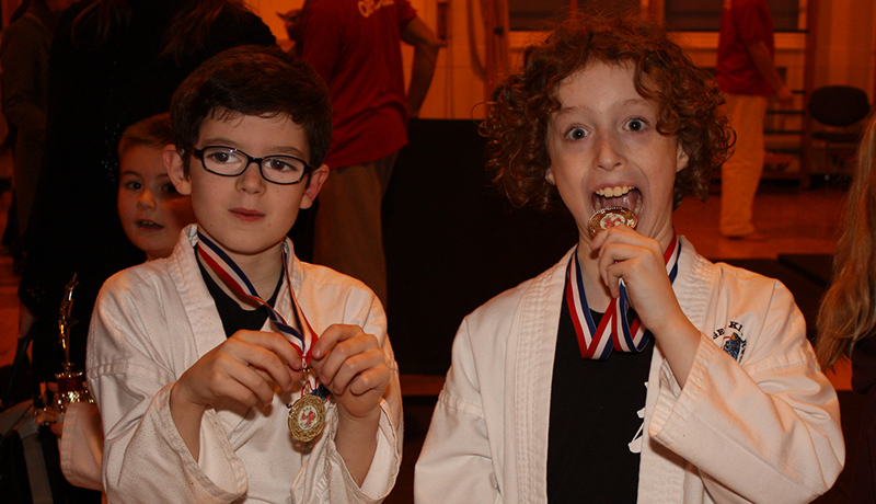 Children at Jujutsu competition