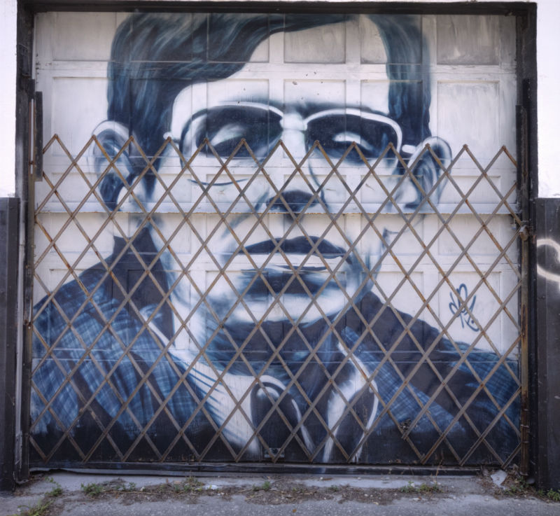 Stephen Hawking painting in Miami