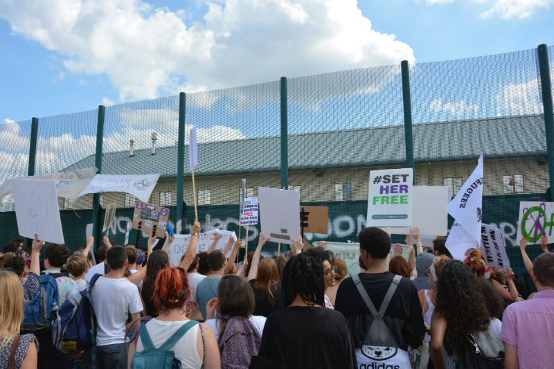 2015 protest at Yarl's Wood