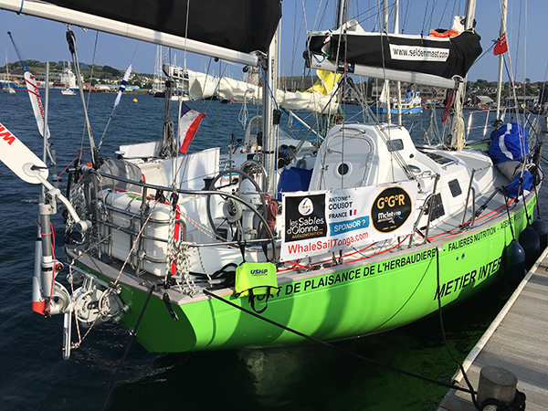 Antoine's boat at Falmouth