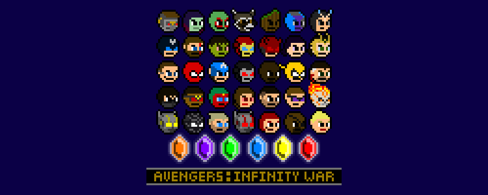 Infinity Wars pixel art