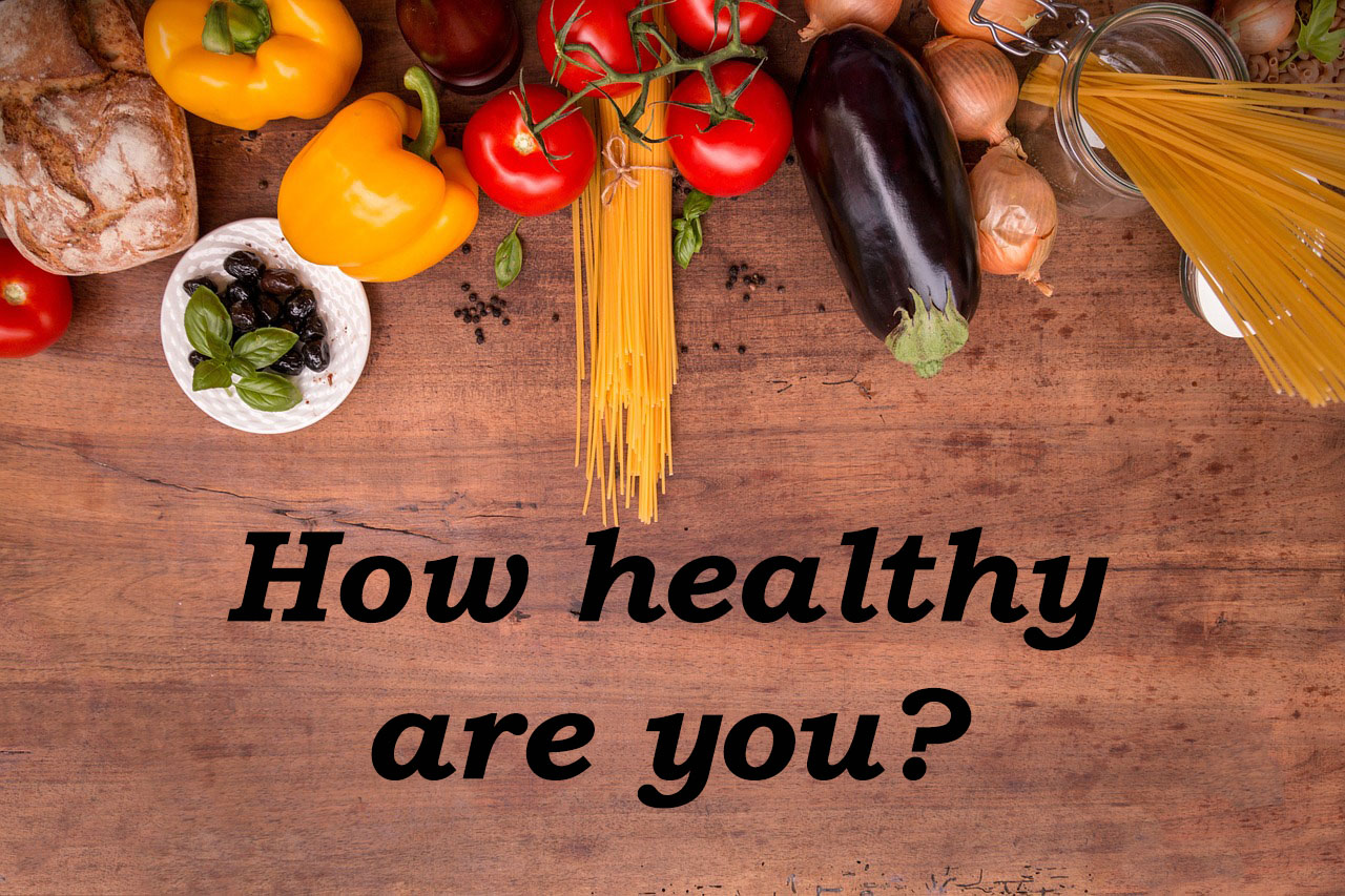'How healthy are you' quiz image - a slection of vegetables