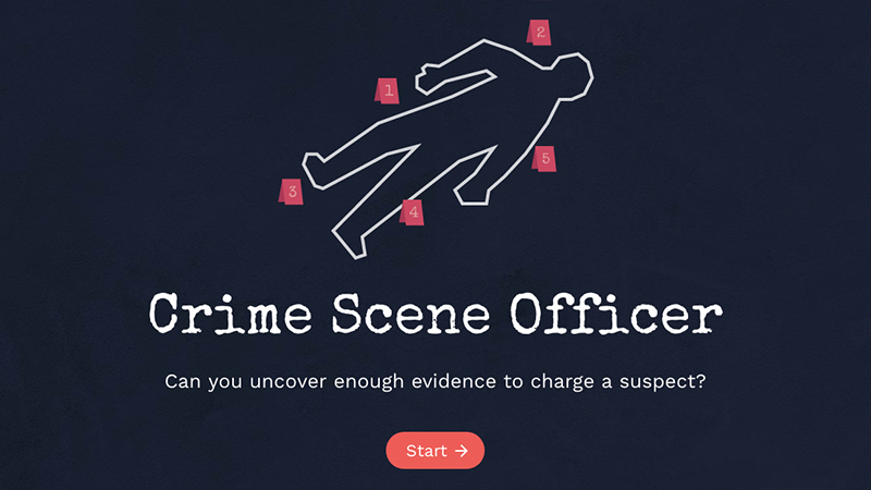 Crime Scene Officer interactive image
