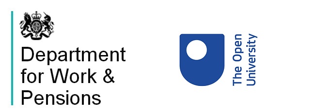Logo for the UK department for work and pensions