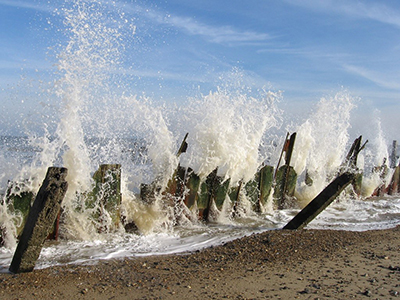 Photos taken in Happisburgh. Coastal erosion and beaches