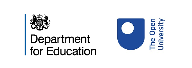 Logo for the UK department for education