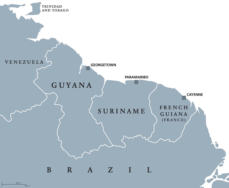 This is a map of Guyana