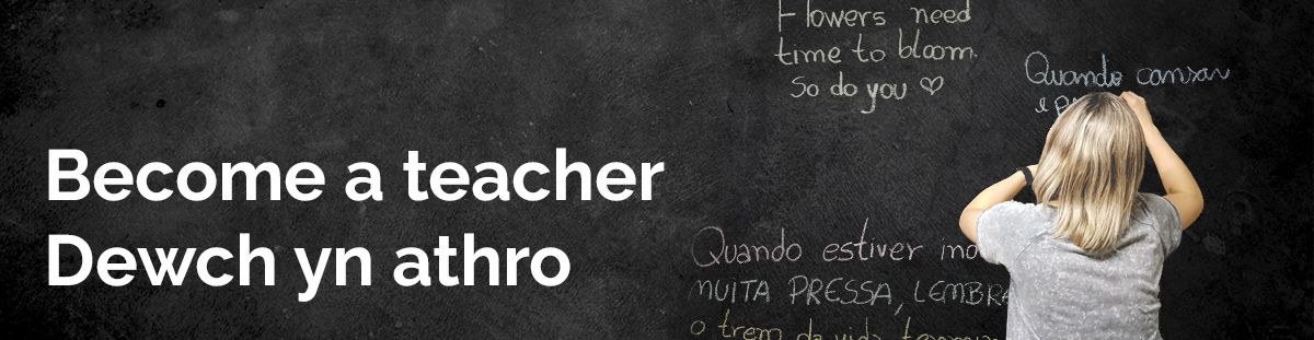 Become a teacher - kid at blackboard
