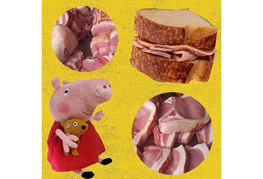 Image of pork and Peppa pig