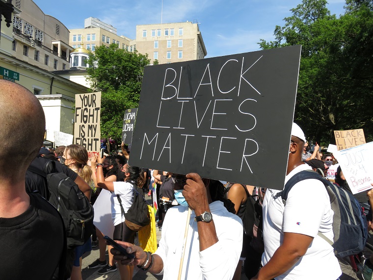 Photograph of a Black Lives Matter protest