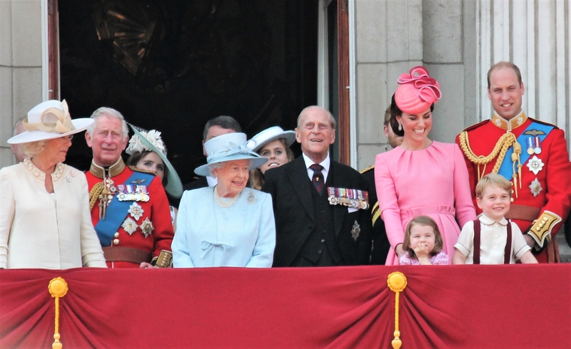 Queen Elizabeth & Royal Family, Buckingham Palace, London June 2017- Trooping the Colour