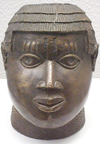 Benin Bronzes head statue