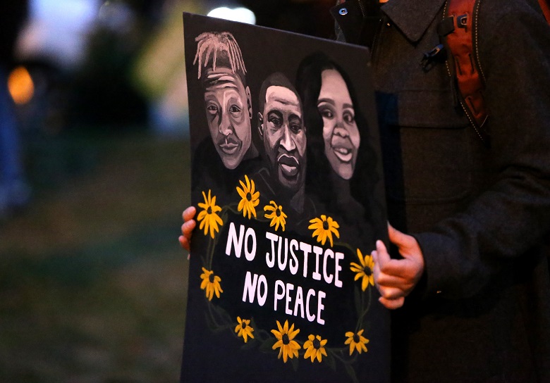 This is a poster from a Black Lives Matter protest of 2020