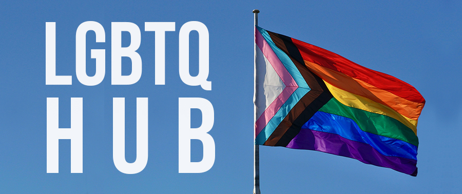 Photo of inclusive LGBT flag 