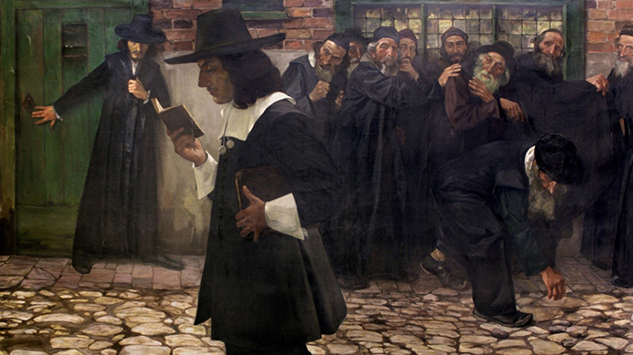 Excommunicated Spinoza, 1907 painting by Samuel Hirszenberg