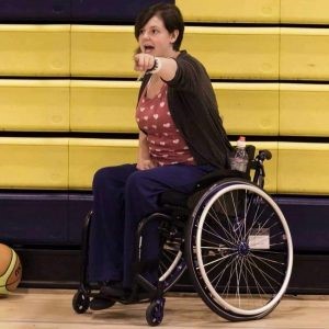 Wheelchair basketball coach