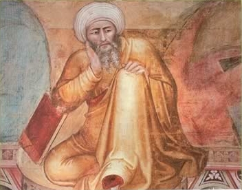 An illustration of Averroes, a Moorish polymath