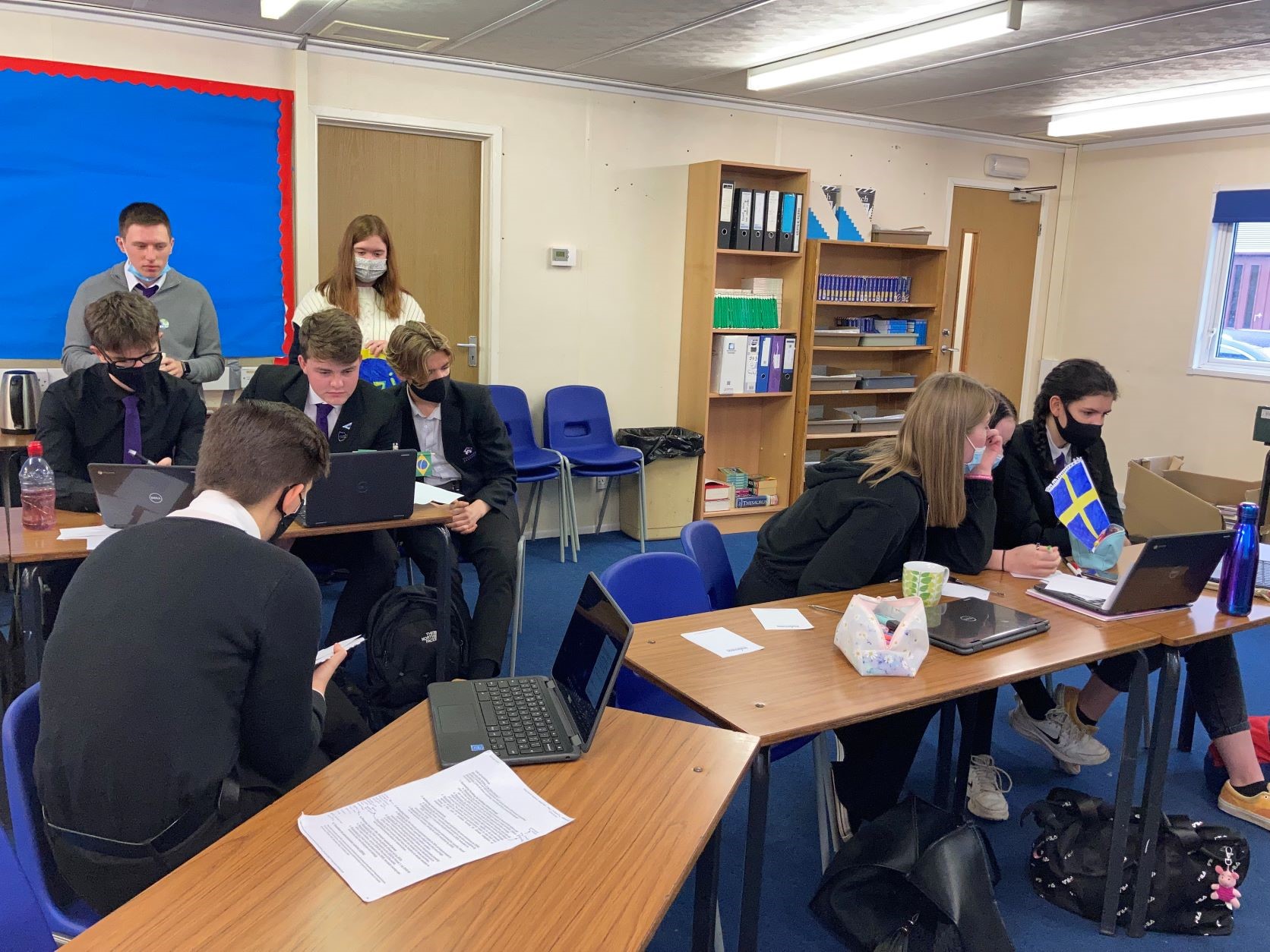 Reporter Becca Cooper gets the inside scoop from the Brazilian and Swedish delegations at Culloden Academy.