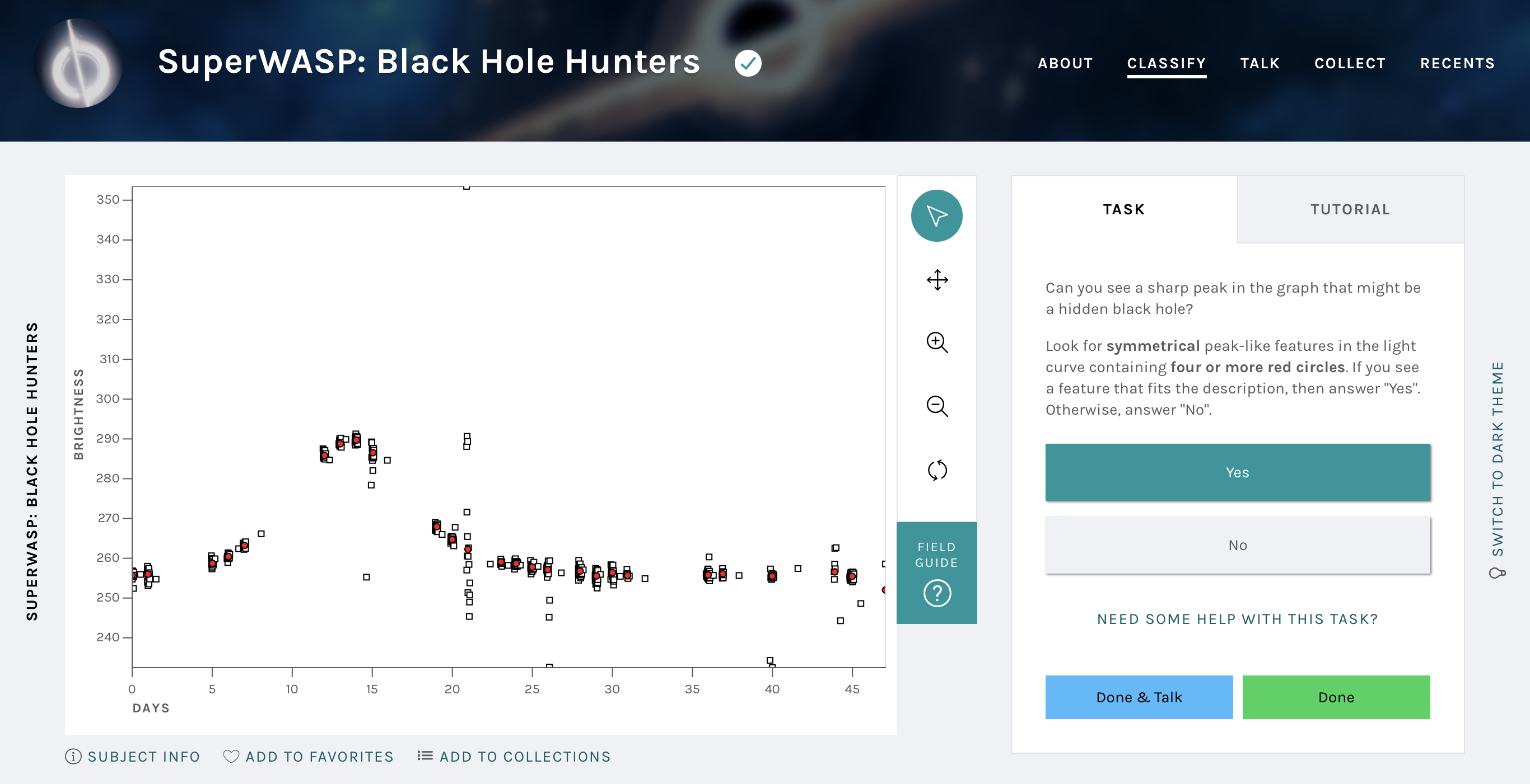 The Black Hole Hunters project on the Zooniverse.