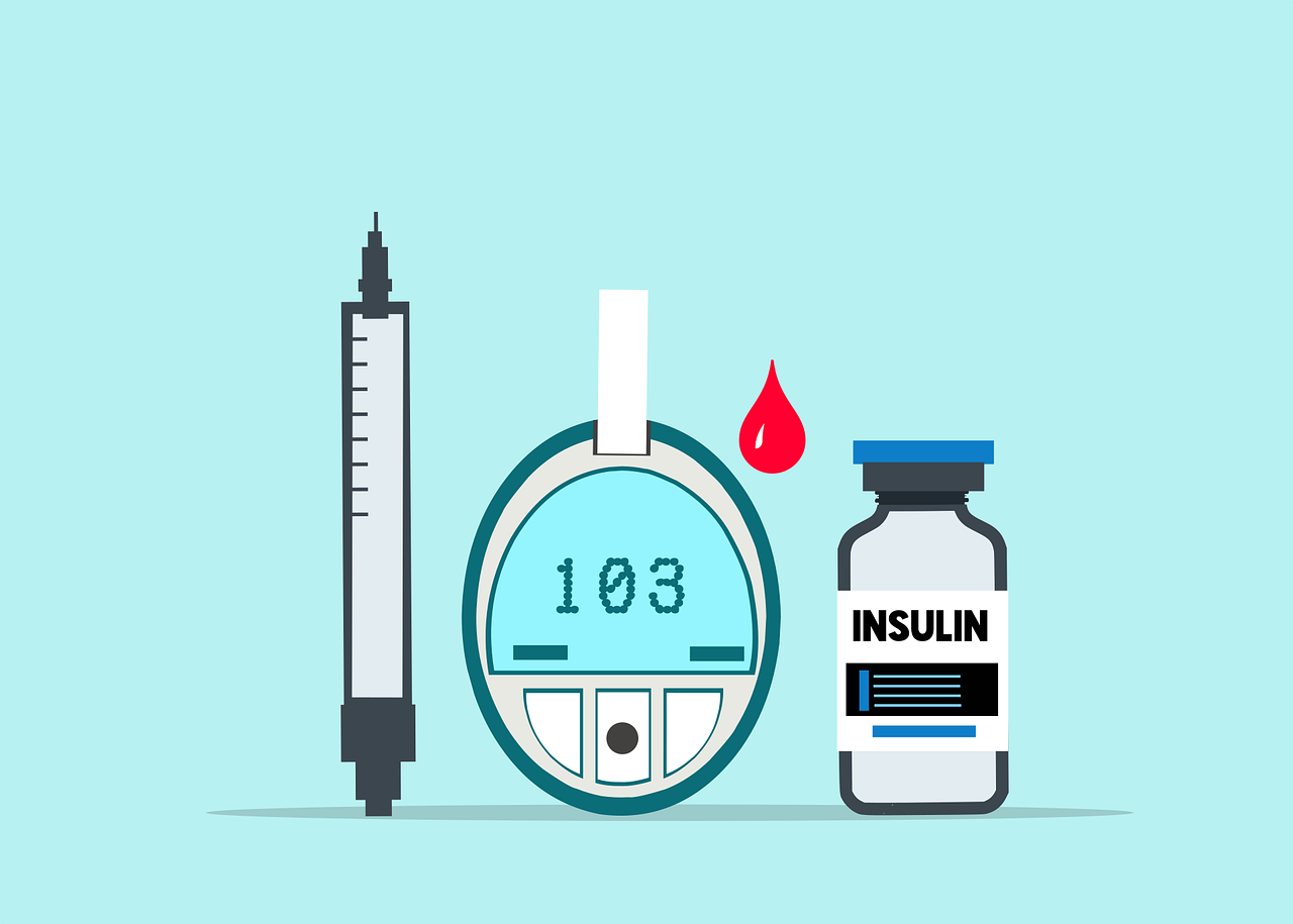 Illustration of an insulin kit