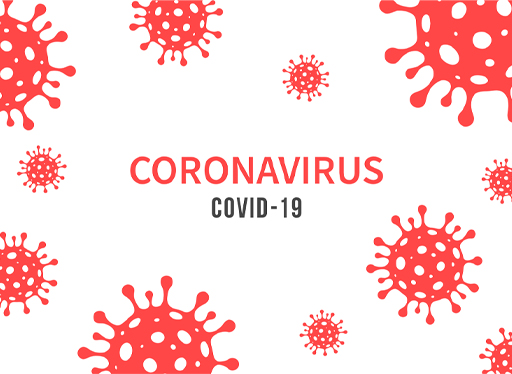 An illustration of the COVID-19 virus.