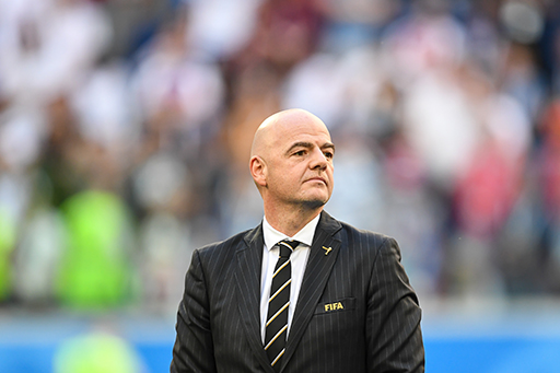 A photograph of Gianni Infantino.