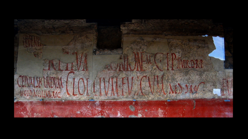 Latin graffiti at Pompeii