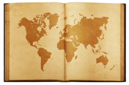 Write around the world - the map!