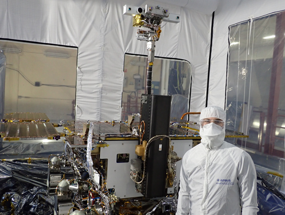 The ExoMars - Rosalind Franklin - Rover during the environmental testing phase at Airbus Toulouse.